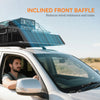 HOMCOM 64"/43" x 39" Car Roof Rack, Length Adjustable Roof Basket, Universal Rooftop Cargo Carrier Basket with U-bolts, 220 lbs Capacity