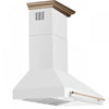 Forno Aria 48 Inch Wall-Mounted White Range Hood-FRHWM5095-48WHT | Hotte de cuisiniere murale Aria de 48 po, blanc-FRHWM5095-48WHT