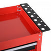 Homcom Rolling Tool Cart With Wheels Storage Trays For Garage Warehouse Red|Homcom Chariot A Outils Roulant Avec Rangement Pour Garage, Rouge