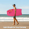 Goplus 41'' Super Lightweight Bodyboard Surfing W/leash Eps Core Boarding Ixpe Pink