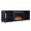 Brighton Modern 2-Piece Electric Fireplace in Black and Onyx | Foyer electrique moderne Brighton 2 pieces en noir et onyx