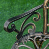 Outsunny 40" Outdoor Garden Bench For Backyard, Porch, Balcony, Bronze