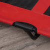 Pawhut 48" X 36" X 9" Elevated Pet Bed Foldable Raised Dog Cot With Carrying Bag Red/black|Pawhut D04-069rd Lit Sureleve Pour Chien Avec Sac De Transport Rouge/noir 121,9 X 91,4 X 22,9 Cm
