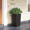 Costway 23" Tall Planter Set Of 2 For Indoor/ Outdoor Use Large Self-watering Plant Pot Brown