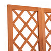 Outsunny Wood Garden Bench With Trellis And Planter Boxes For Patio Brown