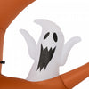 Outsunny 9ft Inflatable Halloween Haunted Pumpkin Tree W/ LEDs|Outsunny Citrouille Hantee D'halloween Gonflable De 9 Pieds Avec LED