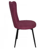 Genevra Pink Velvet Accent Dining Chair (Set of 2) | Chaise d'appoint de salle a manger Genevra en velours rose (ens. de 2)