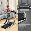 Superfit 2.25hp 2 In 1 Dual Display Folding Treadmill Jogging Machine W/app Control Silver