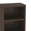 Rivington Modern 28" Open Bookcase in Dark Walnut - Set of 2 | Bibliotheque ouverte moderne Rivington 28" en noyer fonce - Lot de 2
