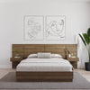 Nordika Milano Floating Nightstand Extension Panel Set Of 2 - Brown Oak|Ensemble 2 panneaux d’extension pour table de nuit flottante Milano Nordika - chêne brun