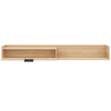Nordika Slim 72" Wall-Mounted TV Stand with Storage Cabinet - Natural Blonde Oak | Meuble pour téléviseur mural mince Nordika de 72 po avec armoire de rangement - chêne blond naturel