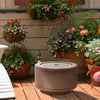 Outsunny Outdoor Water Fountain With Led Lights Garden Waterfall Fountain