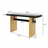 Emma 59.25" Farmhouse Style Sofa Table for Entryway -Black & Brown | Console de style maison de campagne Emma 150 cm pour entrée - finition noire et brune