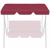 Outsunny 2 Seater Swing Canopy Replacement, Outdoor Swing Seat Top Cover, Uv50+ Sun Shade (canopy On|Outsunny Remplacement De L'auvent De Balancoire 2 Places Avec Cadre Tubulaire, Housse De Siege De Ba