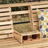 Outsunny 3 Seater Porch Swing Wood Patio Swing Chair With Foldable Table|Outsunny Balancoire De Porche En Bois 3 Places Avec Table Basse Pliante