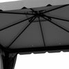 Outsunny 10' X 10' Outdoor Patio Gazebo Shelter Tent W/ Sidewalls, Grey|Outsunny Tente D'abri De Patio 10' X 10' Avec Parois Laterales, Gris