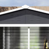 Outsunny 8'x7' Outdoor Storage Shed Garden Shed W/ Lock, Dark Grey|Outsunny Abri De Jardin 8'x7' Avec Serrure Et Cadre De Sol, Gris Clair