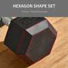 Soozier 40lbs Rubber Hex Dumbbell, Weight Dumbbell for Body Fitness