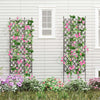 Costway 2 Pcs Garden Trellis For Climbing Plants Rustproof Metal Plant Support Frame
