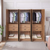 Lee Modern 32" Wardrobe Closet in Golden Brown - Set of 3 Armoire | Armoire moderne Lee 32" en brun dore - Ensemble de 3