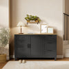 HOMCOM 47" Buffet Cabinet with Soft-Close Doors, Modern Sideboard, Black