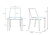 Paris Modern 6-Piece Dining Chair Set in Coral | Ensemble de 6 chaises de salle a manger Paris Moderne en corail