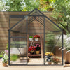 Outsunny 6' X 8' X 6.5' Polycarbonate Greenhouse Walk-in Green House|Outsunny Serre Exterieure En Polycarbonate 6' X 8' X 6.5'