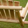 Outsunny 6.5' Outdoor Loveseat 2 Person Wood Porch Swing Natural Wood|Causeuse D'exterieur Outsunny De 6,5 Pi Pour 2 Personnes Balancoire De Jardin En Bois Massif Naturel
