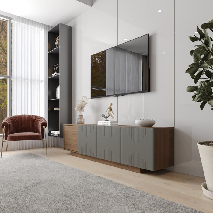 Nordika Riva 72\" TV Stand - Walnut