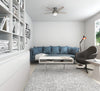 Anslee Low Profile Ceiling Fan with Light Fixture - Grey | Ventilateur de plafond Anslee à profil bas avec luminaire - Gris