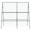 Outsunny Metal Tomato Cage With Net For Climbing Plants Vegetables, Green|Outsunny Cage A Tomates En Metal Avec Filet Pour Plantes Grimpantes, Vert