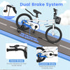 Costway 18" Kid's Bike With Removable Training Wheels & Basket For 4-8 Years Old White