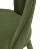 Neda Modern Upholstered Velvet Dining Chair in Olive Green - Set of 2 | Chaise de salle a manger moderne Neda en velours vert olive - Lot de 2