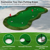 Costway 5 X 10 Ft Professional Golf Practice Mat With 3 Holes And Golf Balls For Home