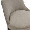Lucia Modern Chenille Wood Upholstered Barstool in Taupe - Set of 2 | Tabouret de bar moderne Lucia en bois et tissu chenille taupe - Lot de 2
