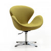 Raspberry Modern Upholstered Swivel Lounge Chair in Green - Set of 2 Accent Chair | Fauteuil lounge pivotant moderne Raspberry en tissu vert - Lot de 2