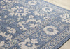 Cabana Blue White Elegant Border Outdoor Rug, 5'3" x 7'7" Outdoor Area Rug | Tapis d'exterieur Cabana bleu et blanc a bordure elegante, 5'3" x 7'7"