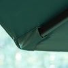 Outsunny 10ft Outdoor Cantilever Umbrella W/ Solar Lights, Dark Green