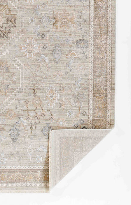Eleanor Traditional 7'10\" x 10'10\" Area Rug in Grey Indoor Area Rug