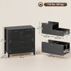 HOMCOM 4 Drawer File Cabinet Filing Cabinet for Letter/A4/Legal Files Black