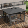 Outsunny 10' x 12' patio gazebo With netting For lawn, yard, deck, Grey|Outsunny 10' X 12' Gazebo De Patio Avec Filet Pour Pelouse, Cour, Gris