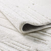 Quinto Cream Waves Shag Area Rug - 2'7" x 8'|Carpette à poil long Quinto crème à motif de vagues - 2 pi 7 po x 8 pi