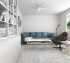 Anslee Low Profile Ceiling Fan with Light Fixture - White | Ventilateur de plafond Anslee à profil bas avec luminaire - Blanc