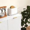 HOMCOM Sideboard Buffet Cabinet with Adjustable Shelves, White