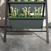 Outsunny 5-tier Vertical Raised Garden Bed With 5 Planter Boxes, Grey|Outsunny Lit De Jardin Sureleve Vertical A 5 Etages, Gris