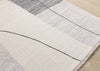 Olivia Grey Black Cream Geometric Rug, 5'3" x 7'10" Indoor Area Rug | Tapis geometrique gris noir creme Olivia, 5'7" x 7'10"