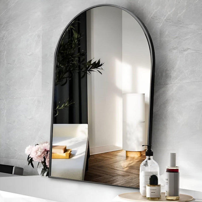 Arcus 24\" X 36\" Hand Crafted Architectural Mirror - Black