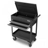Gladiator 2-Drawer Utility Cart - Silver Tread|Chariot utilitaire à 2 tiroirs de Gladiator - bande de roulement argentée