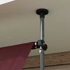 Outsunny 10' X 3' Retractable Awning, Freestanding & Non-screw, Wine Red|Auvent Retractable Outsunny 10' X 3', Autoportant Et Sans Vis, Bordeaux