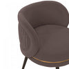 Kaya Modern Wood Velvet Dining Chair in Gray - Set of 2 | Chaise de salle a manger moderne en bois et velours Kaya gris - Lot de 2